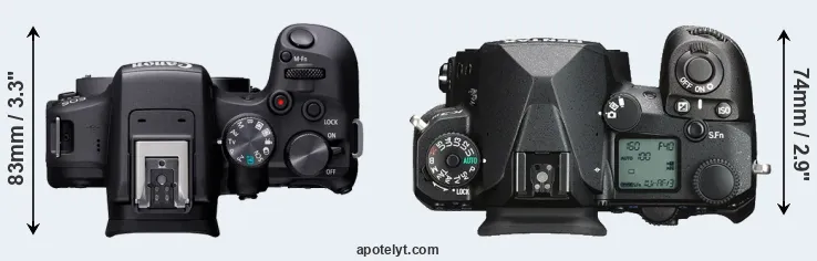 Compare R10 versus K-3 III top