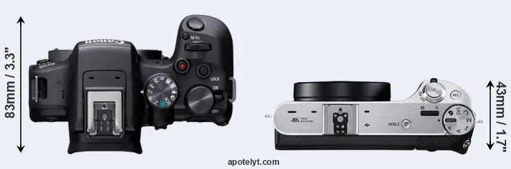 Compare R10 versus NX500 top
