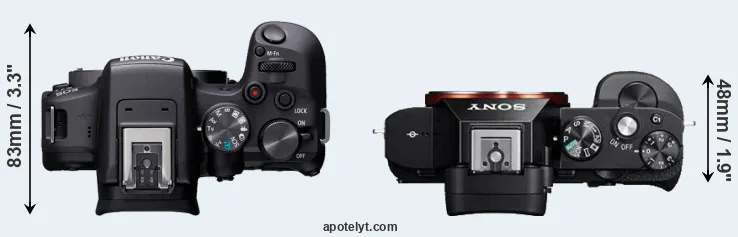 Compare R10 versus A7 top