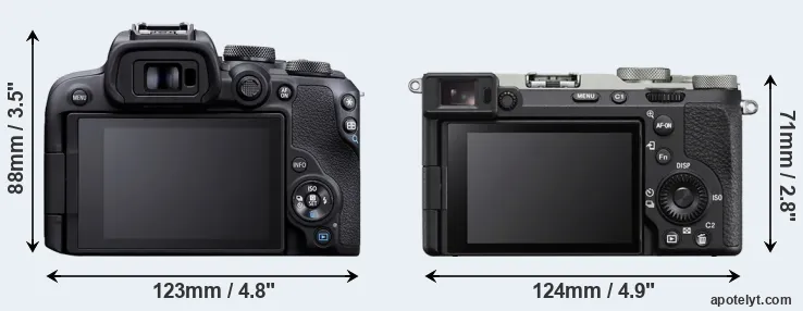 Comparison R10 or A7C R rear