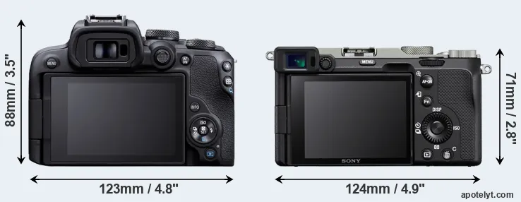 Comparison R10 or A7C rear