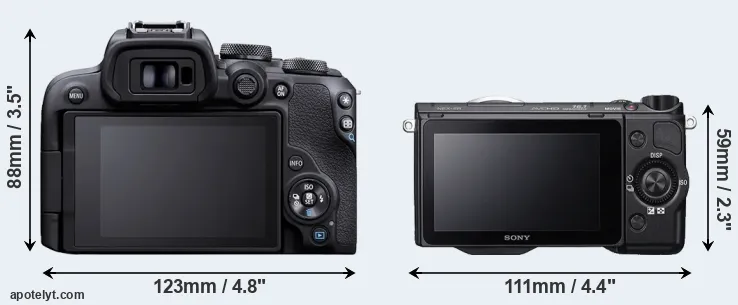 Comparison R10 or NEX-5R rear