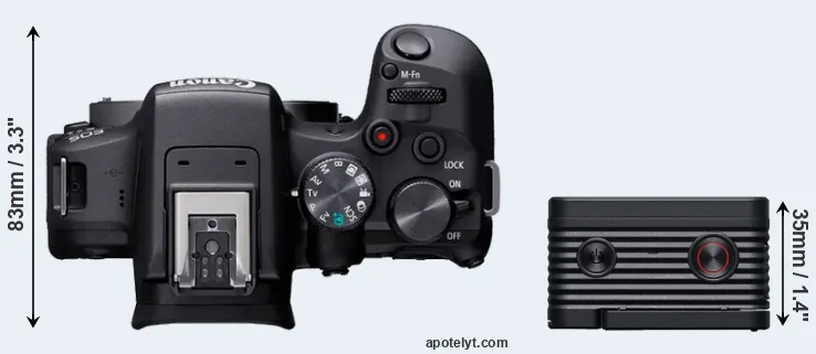 Compare R10 versus RX0 II top