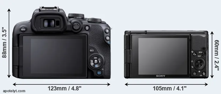 Comparison R10 or ZV-1 rear