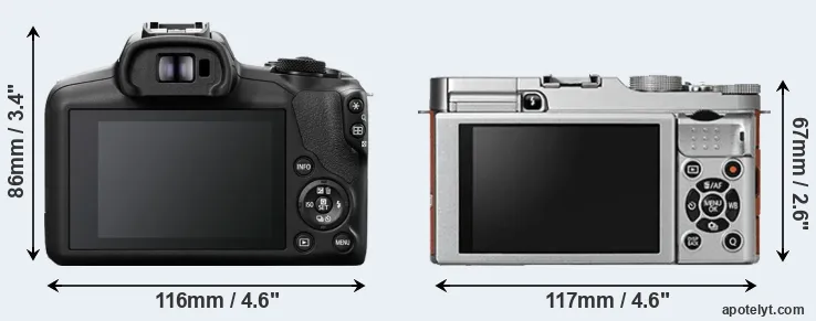 Comparison R100 or X-A2 rear