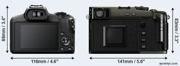 Comparison R100 or X-Pro3 rear