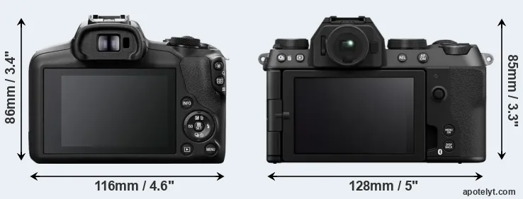 Comparison R100 or X-S20 rear