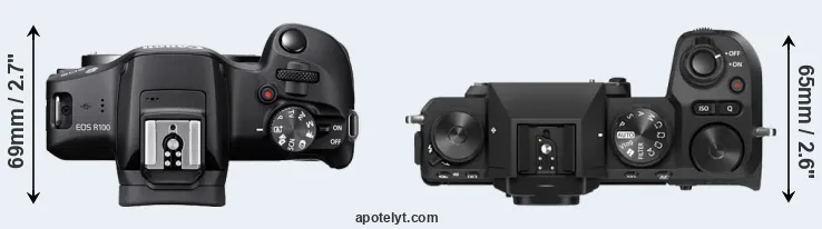 Compare R100 versus X-S20 top