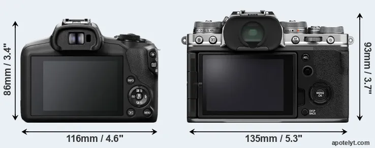 Comparison R100 or X-T4 rear