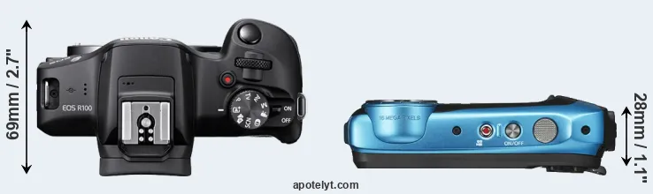 Compare R100 versus XP140 top