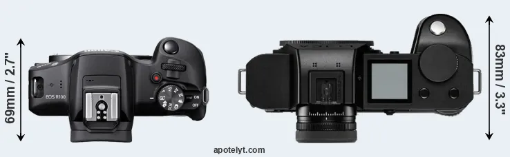 Compare R100 versus Leica SL2-S top