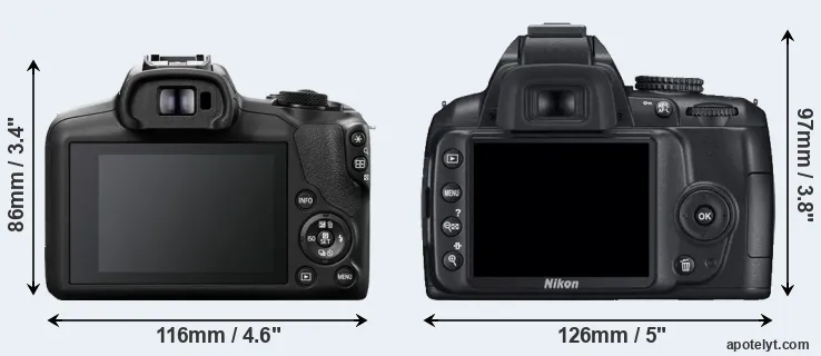 Comparison R100 or D3000 rear