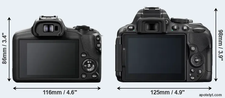 Comparison R100 or D5300 rear