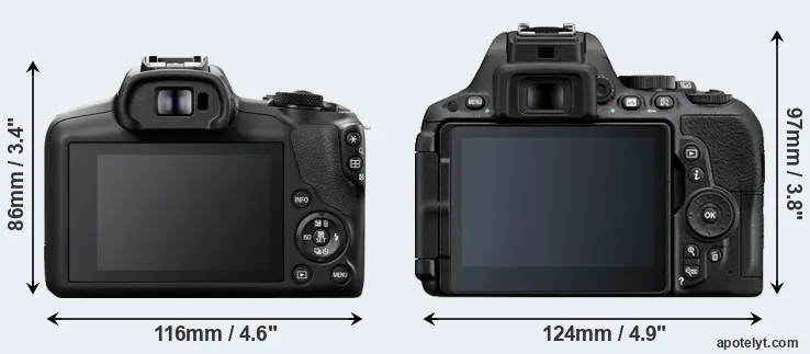 Comparison R100 or D5500 rear