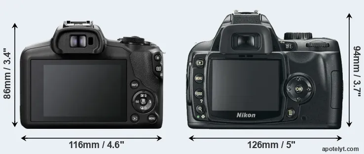 Comparison R100 or D60 rear
