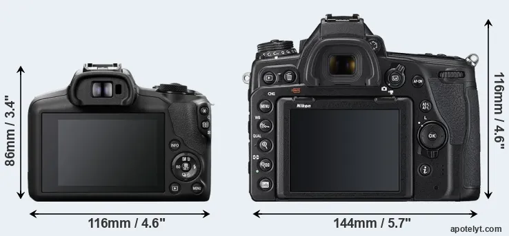 Comparison R100 or D780 rear