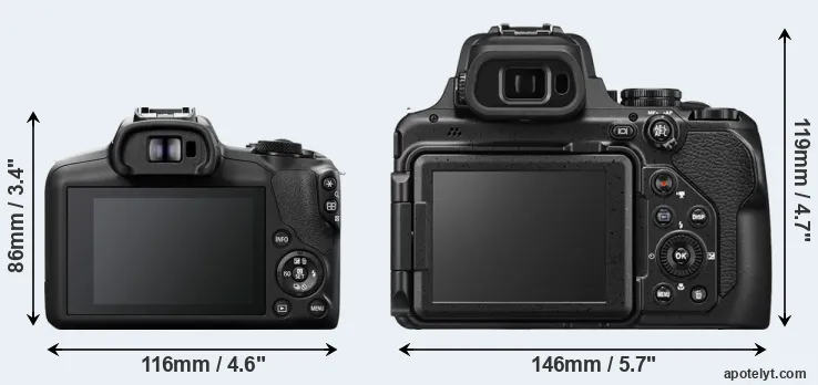 Comparison R100 or P1100 rear