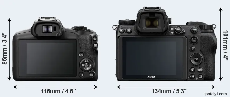 Comparison R100 or Z6 rear