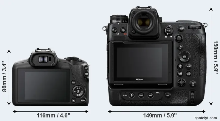 Comparison R100 or Z9 rear