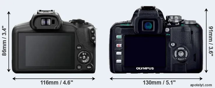 Comparison R100 or E-400 rear