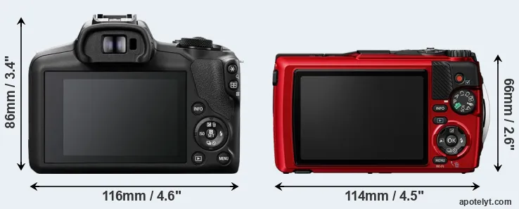 Comparison R100 or TG-7 rear