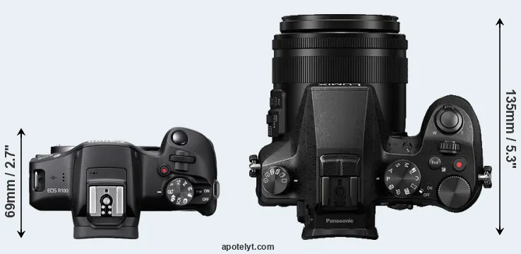 Compare R100 versus FZ2000 top