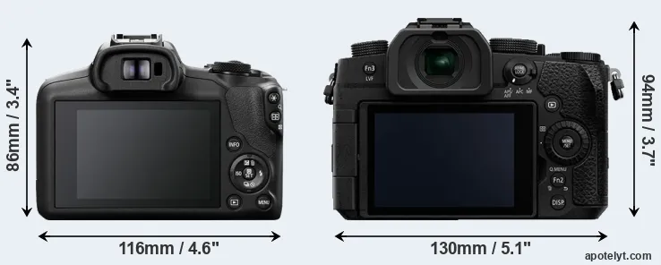 Comparison R100 or G95 rear