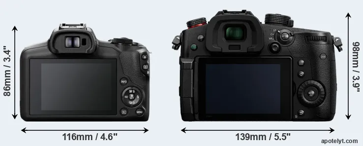 Comparison R100 or GH5 II rear