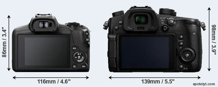 Comparison R100 or GH5 rear
