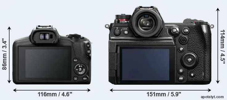 Comparison R100 or S1H rear