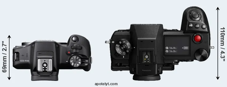 Compare R100 versus S1H top