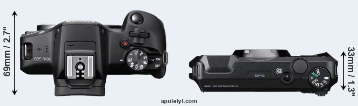 Compare R100 versus WG-8 top