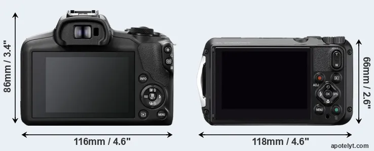 Comparison R100 or WG-6 rear
