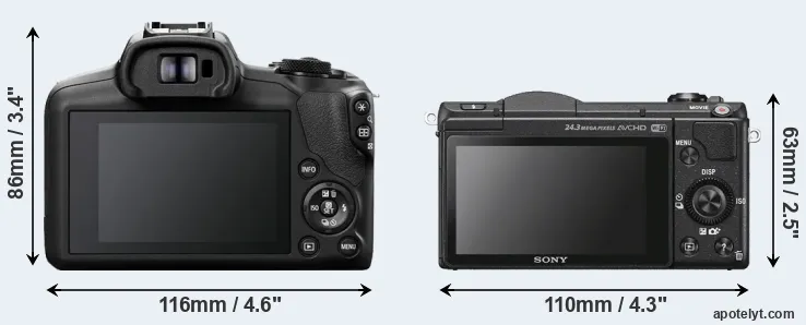 Comparison R100 or A5100 rear