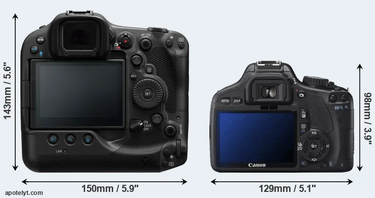 Comparison R3 or T2i rear