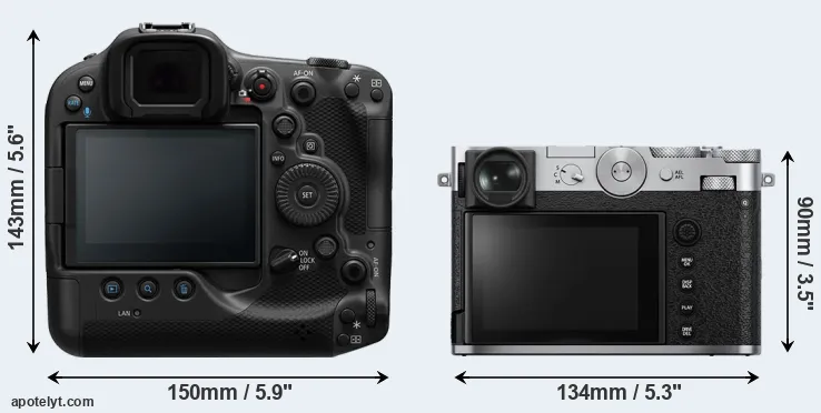 Comparison R3 or GFX 100RF rear