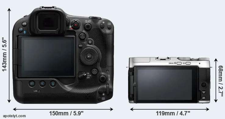 Comparison R3 or X-A7 rear