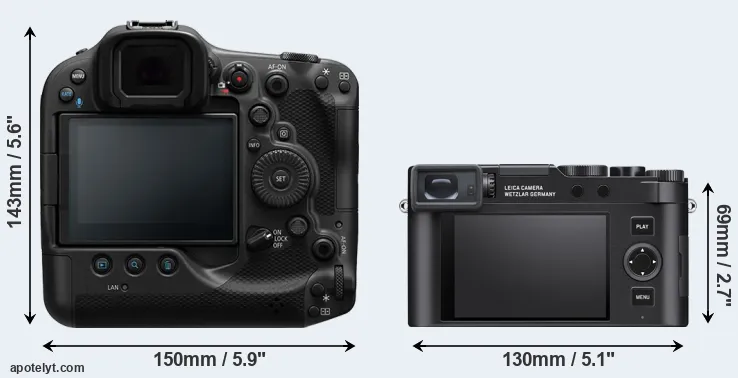 Comparison R3 or D-LUX 8 rear