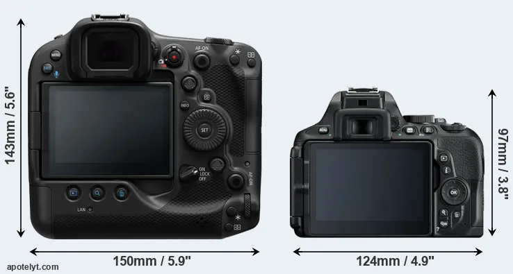 Comparison R3 or D5600 rear