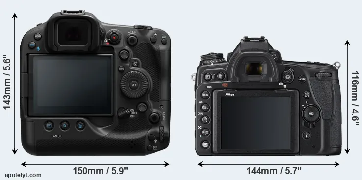 Comparison R3 or D780 rear