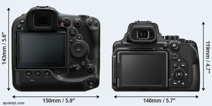Comparison R3 or P1100 rear