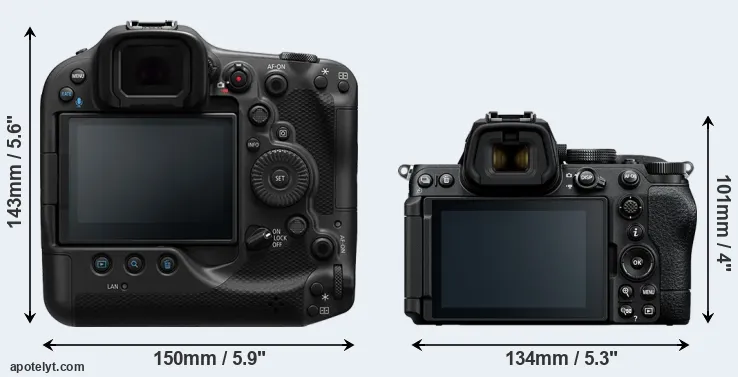 Comparison R3 or Z5 II rear