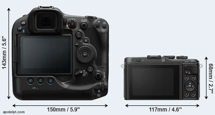 Comparison R3 or E-PL10 rear