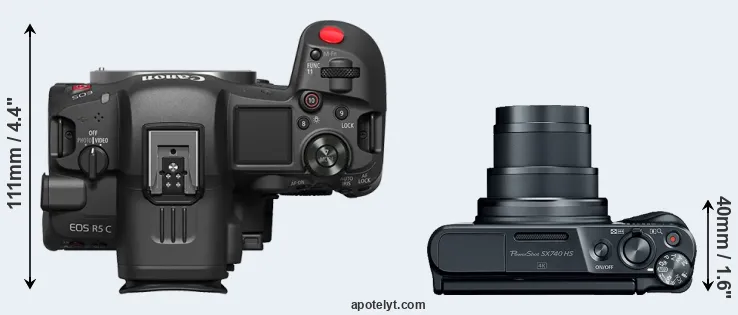 Compare R5 C versus SX740 top