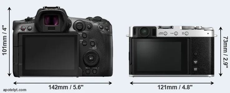 Comparison R5 C or X-E4 rear