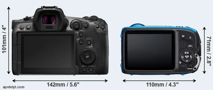 Comparison R5 C or XP140 rear