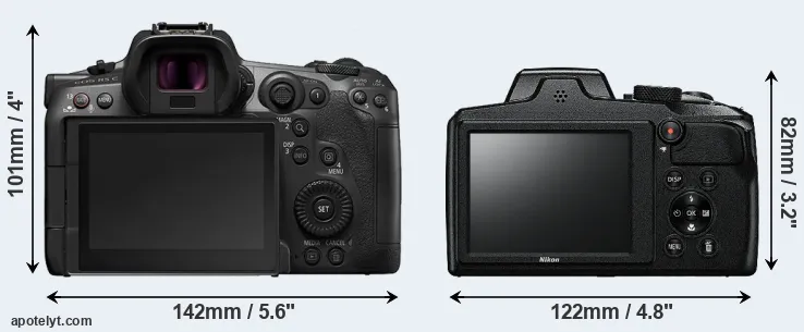 Comparison R5 C or B600 rear