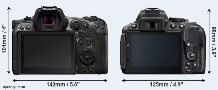 Comparison R5 C or D5300 rear