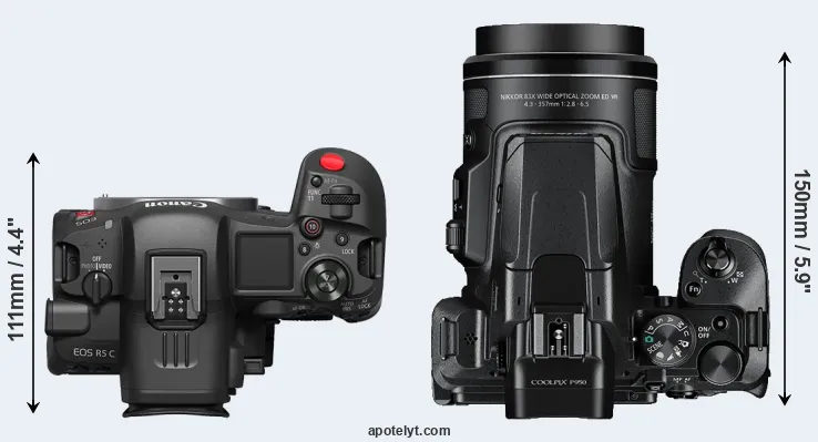 Compare R5 C versus P950 top