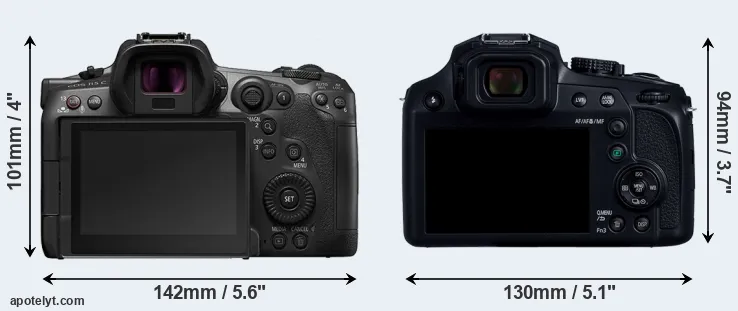 Comparison R5 C or FZ82D rear